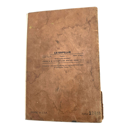 Cat Caterpillar D8 Tractor Direct Drive Parts Manual