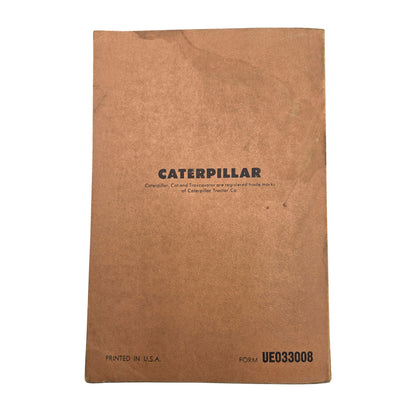 Cat Caterpillar No. 112 Motor Grader Direct Electric Parts Manual
