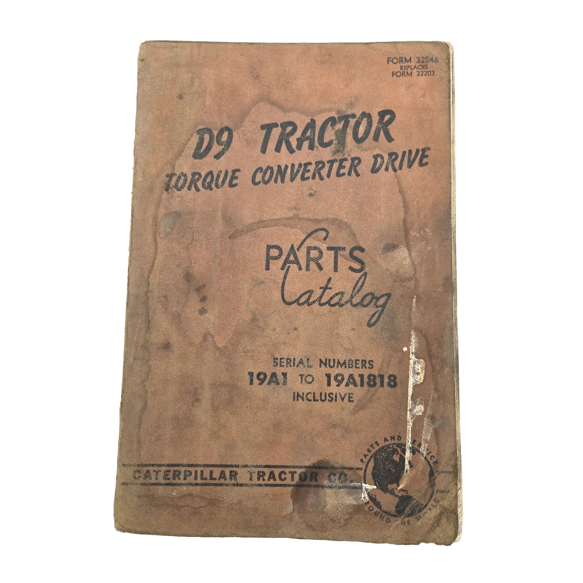 Cat Caterpillar D9 Tractor Torque Converter Drive Parts Manual