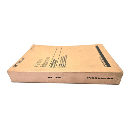 Cat Caterpillar D8K Tractor Power Shift Parts Manual 