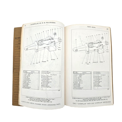 CAT CATERPILLAR No. 6A & 6S Bulldozers Parts Manuals 44E1-UP 95E1-UP