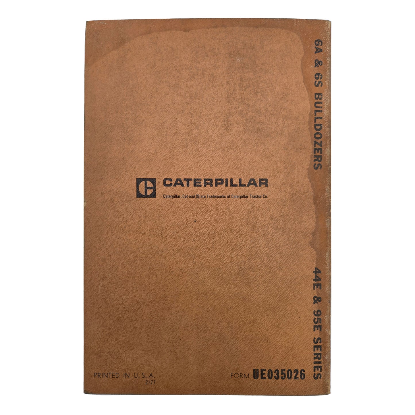 CAT CATERPILLAR No. 6A & 6S Bulldozers Parts Manuals 44E1-UP 95E1-UP