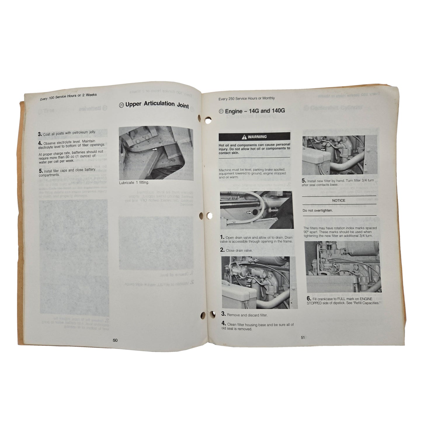 Cat Caterpillar 12G 14G 140G Motor Grader Maintenance Manual