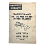 Caterpillar No. 112 & 120 Motor Grader Operation & Maintenance