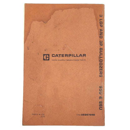 Cat Caterpillar 3 LGP and 3P Bulldozer Parts Manual Catalog