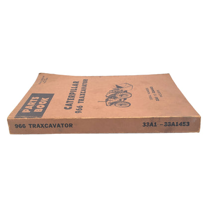 Cat Caterpillar 966 Traxcavator 33A1-33A1453 Parts Manual Catalog