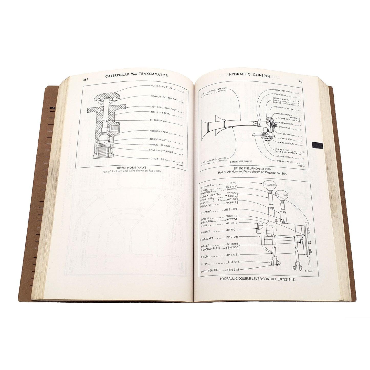 Cat Caterpillar 966 Traxcavator 33A1-33A1453 Parts Manual Catalog