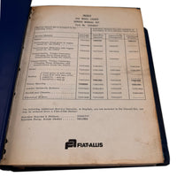 Fiat-Allis 645 Wheel Loader Service Manual Set | 73058627 - 545, 605, 645, 745