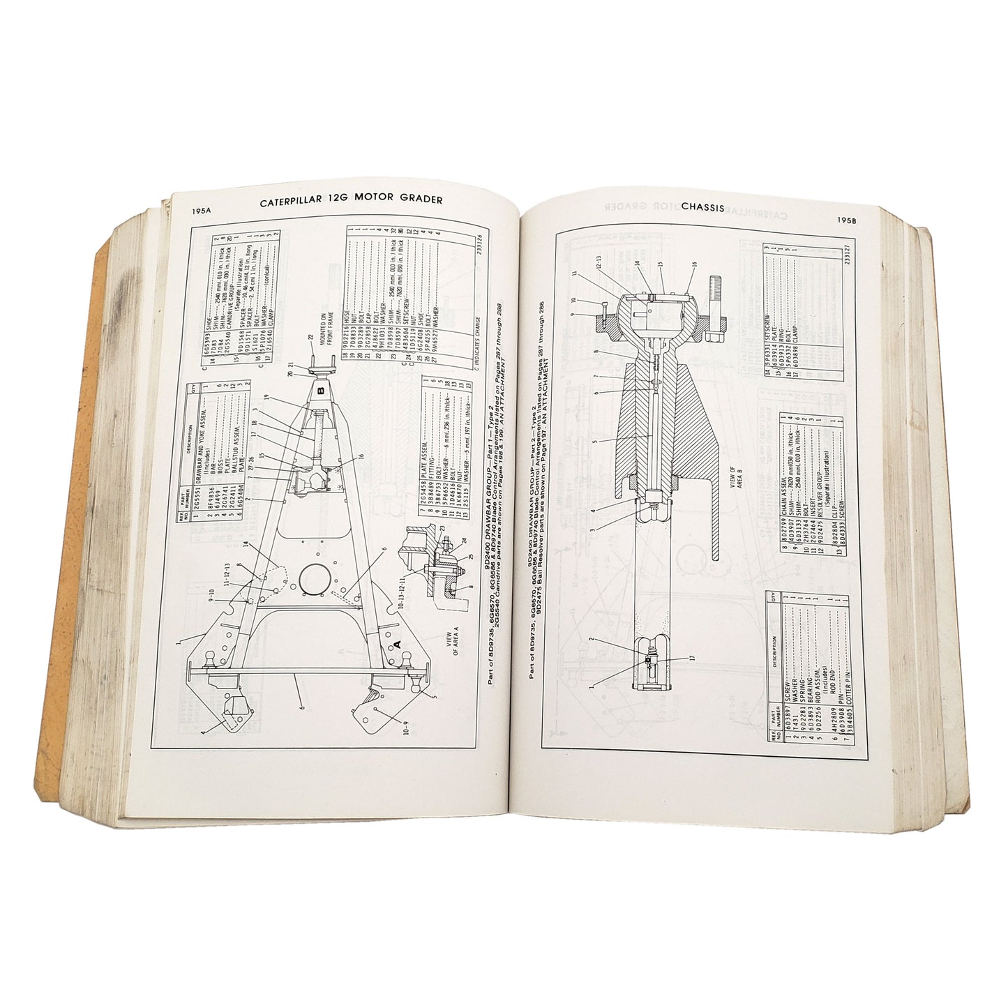 Cat Caterpillar 12G Motor Grader Parts Catalog Manual Book 61M7711-UP