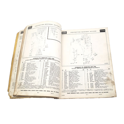 Clark Michigan Model 175 III A Articulated Tractor Shovel 2362-R1 PARTS MANUAL