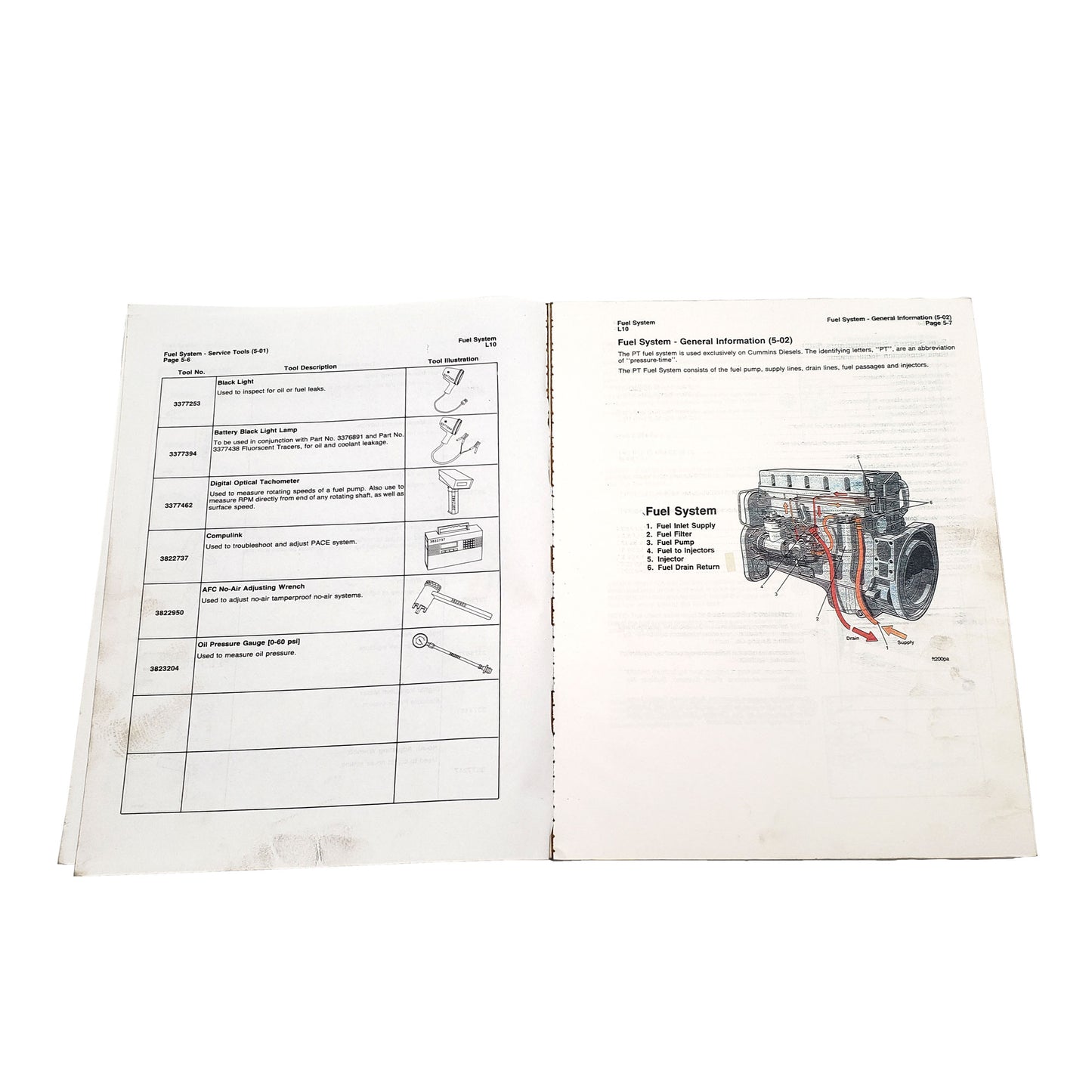 Cummins L10 Series Engines Factory Troubleshooting Repair Shop Manual