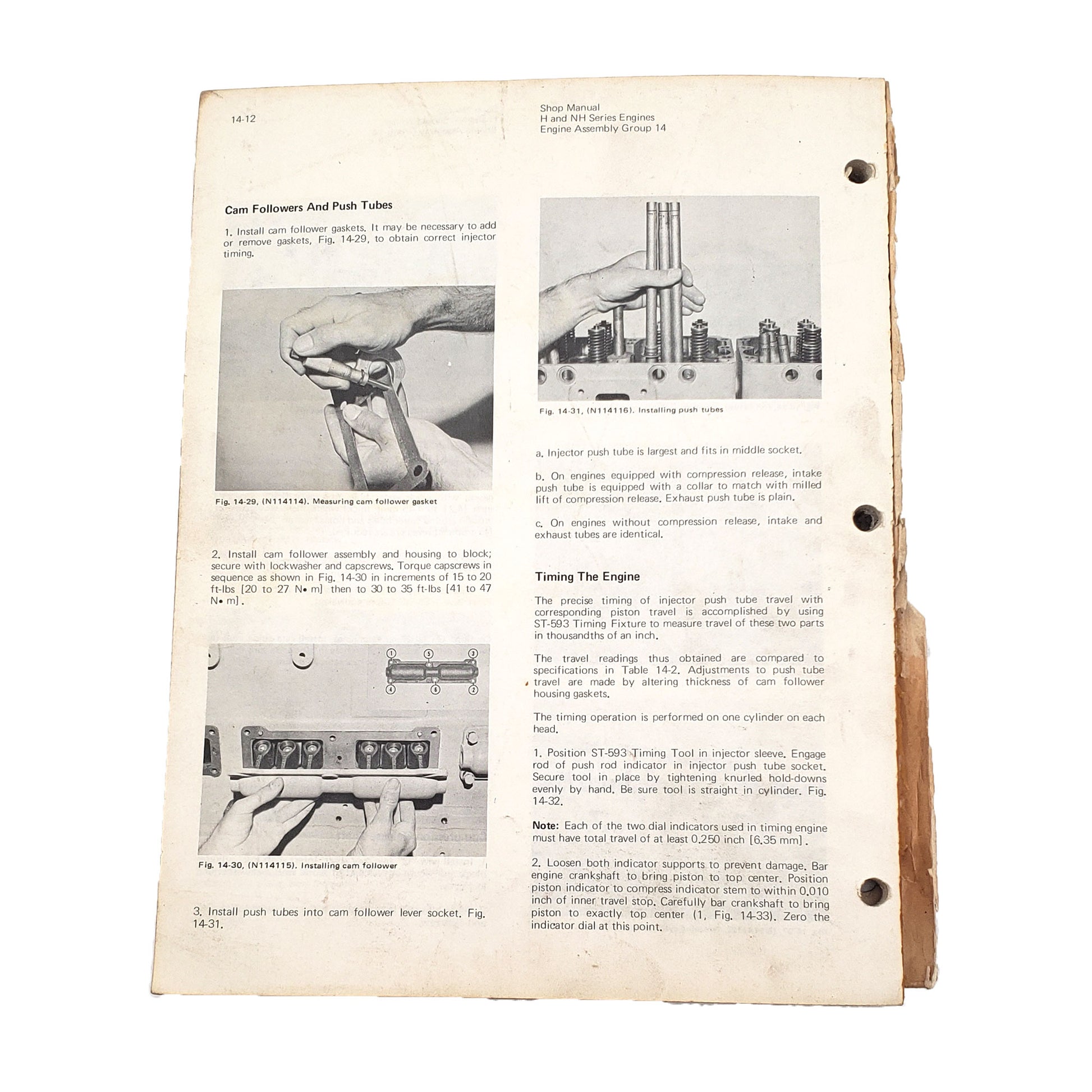 Cummins H and NH Series Engines Repair Shop Manual