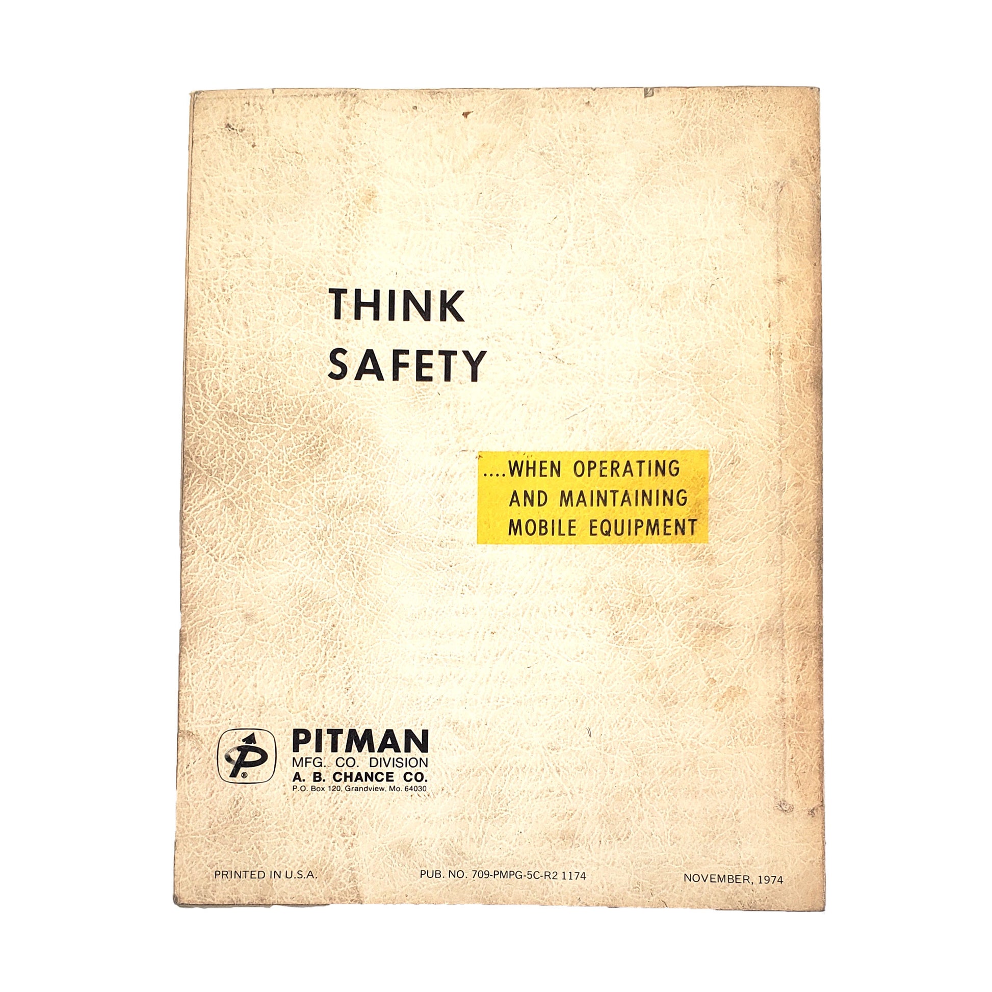 Original Pitman "G" Polecat Digger Parts Manual