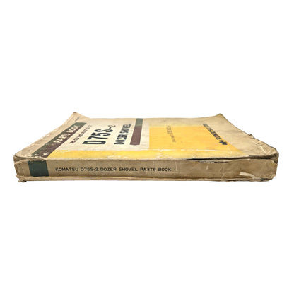Komatsu D75S-2 Dozer Shovel D75S-5022-UP Parts Manual Book