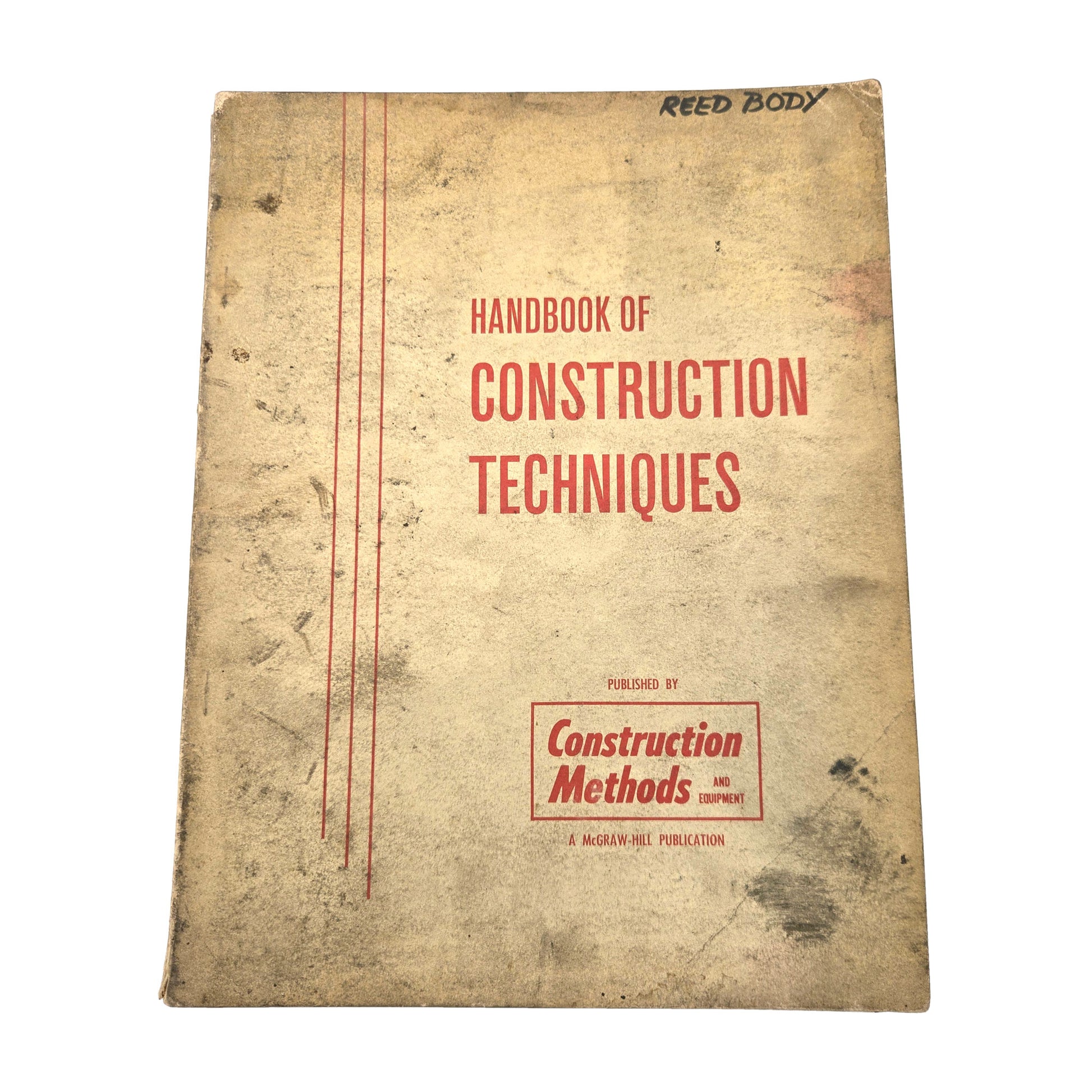 Handbook Of Construction Techniques McGraw-Hill 1961 Vintage