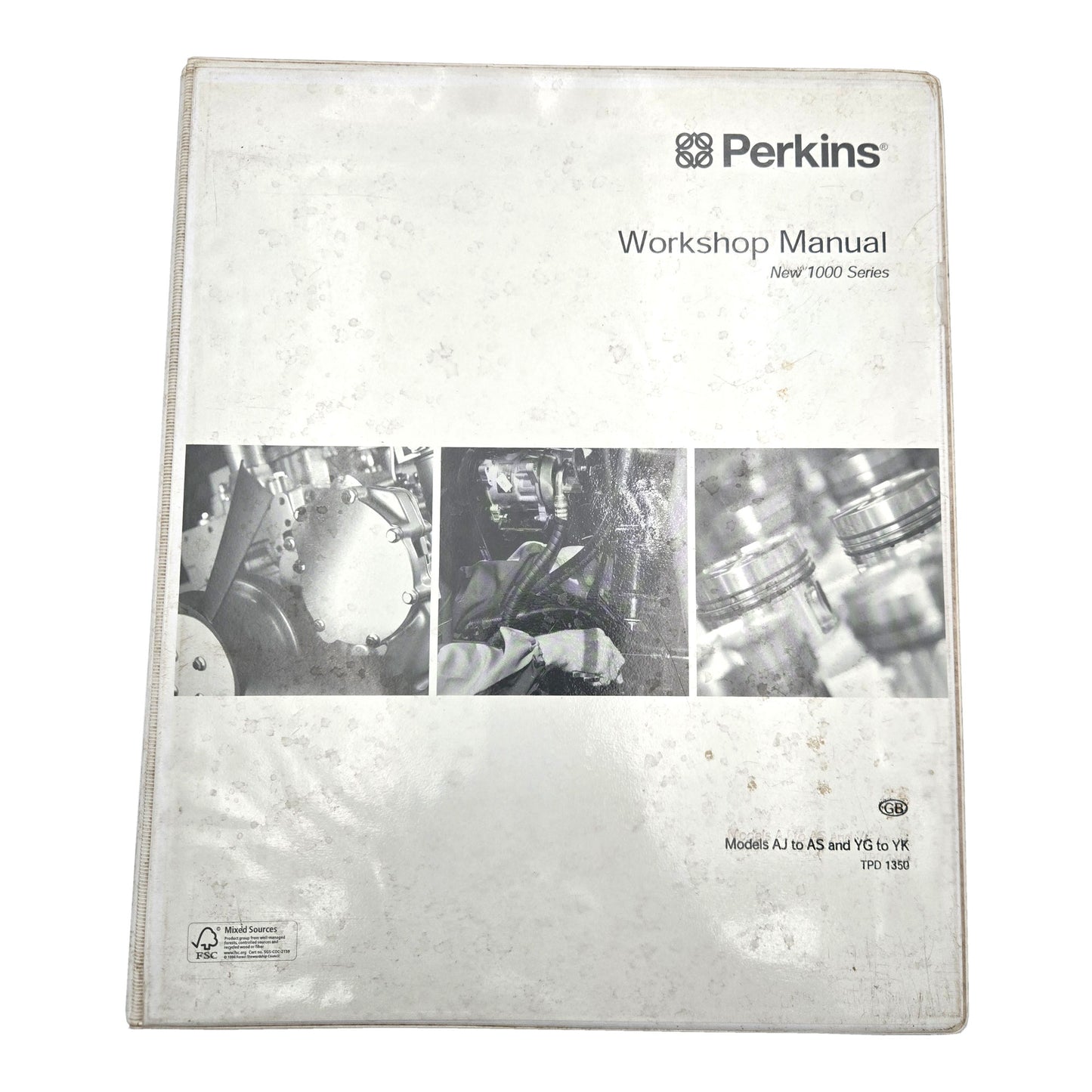 Perkins 1000 Series Model AJ to AS and YG to YK Workshop Manual Shop Book