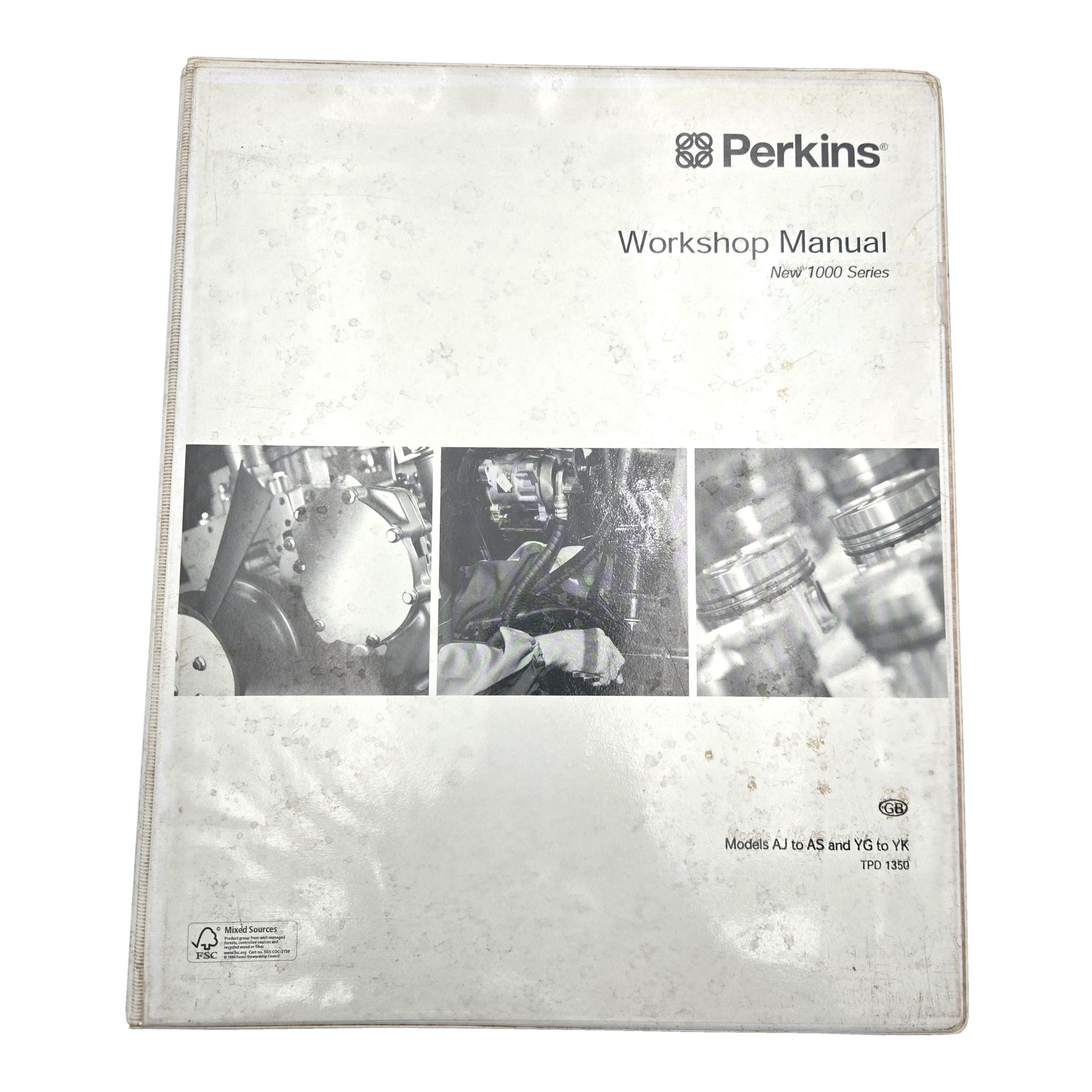 Perkins 1000 Series Model AJ to AS and YG to YK Workshop Manual Shop Book