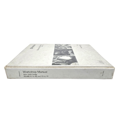 Perkins 1000 Series Model AJ to AS and YG to YK Workshop Manual Shop Book