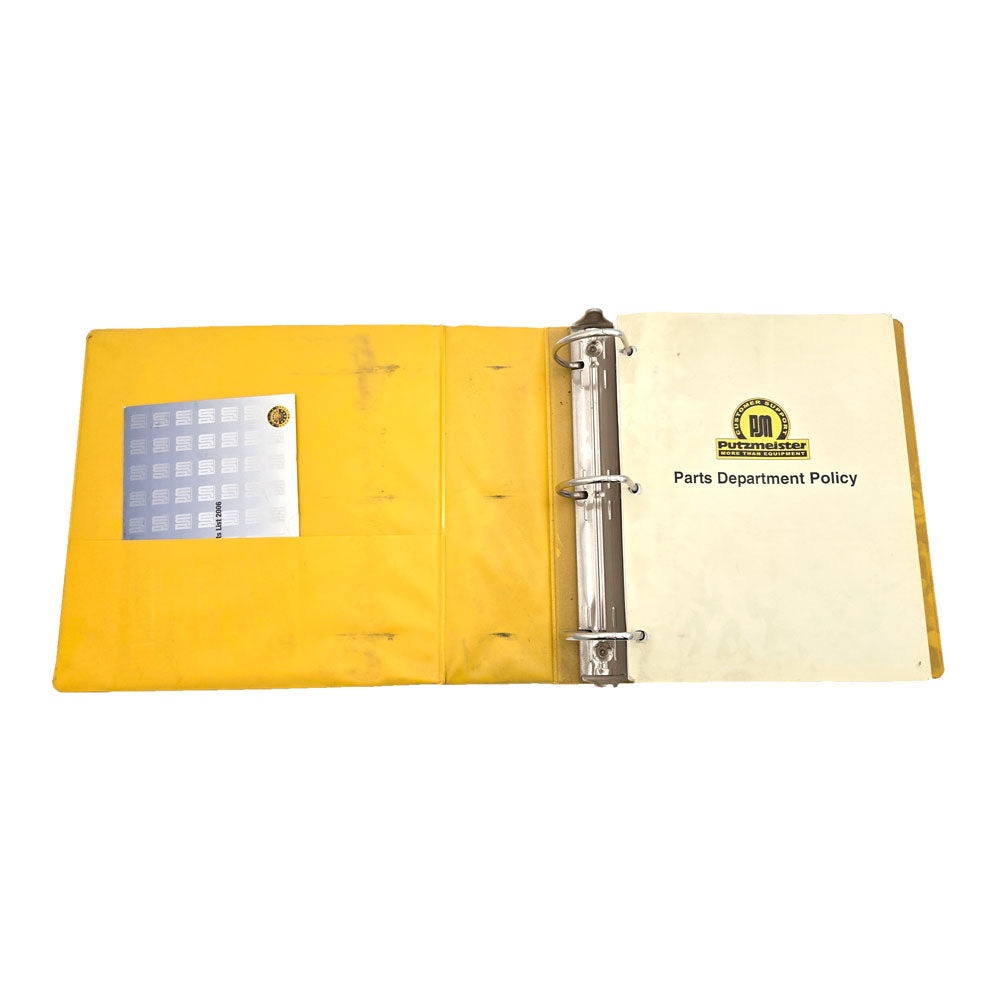 Putzmeister 2005 & 2006 Spare Parts List