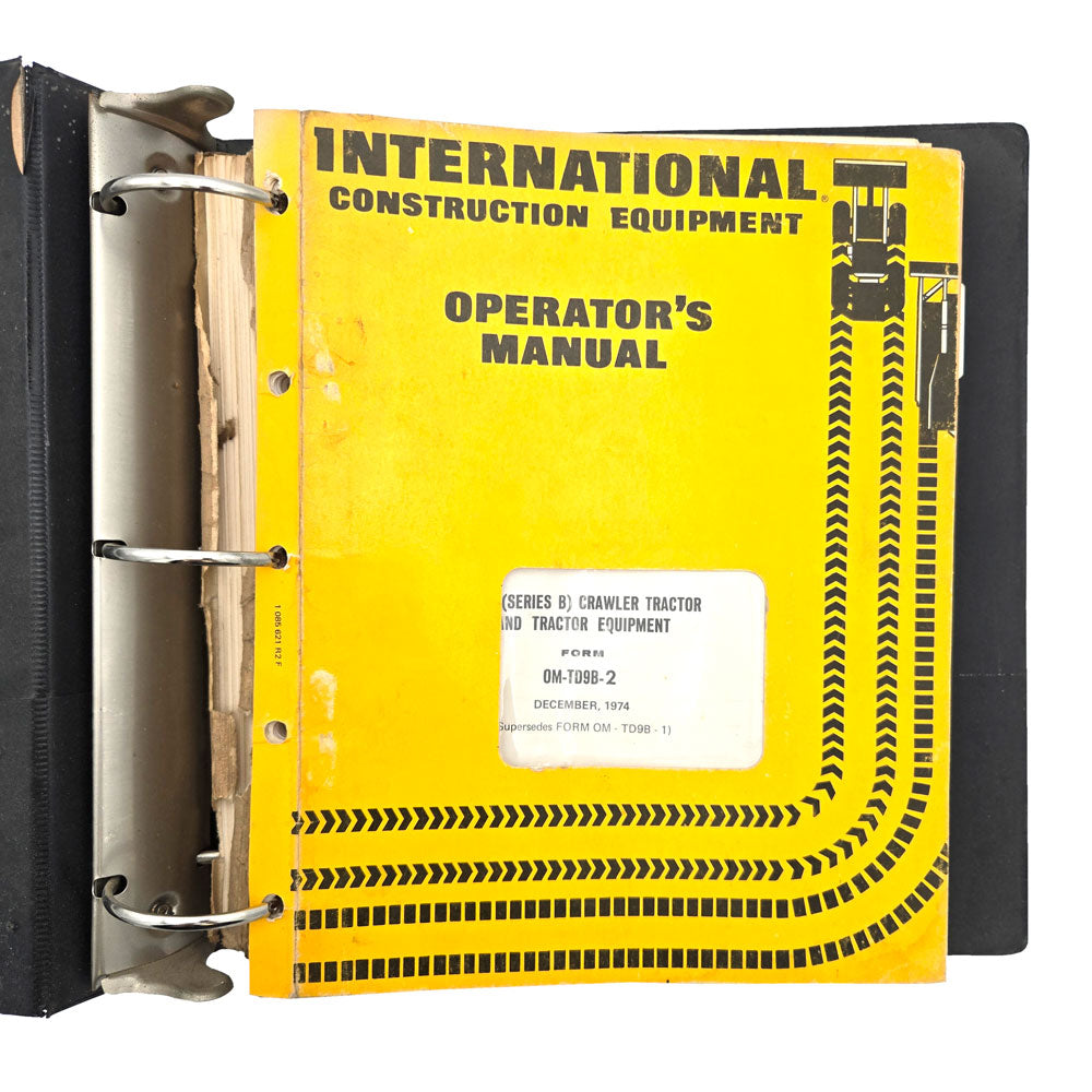 International TD-9 Series B Operators Manual | Front