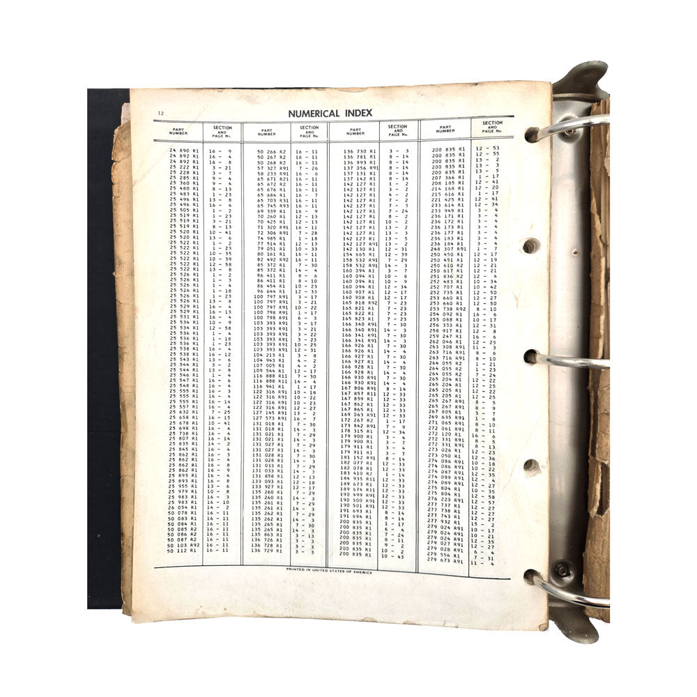 International Model E-211 Parts Catalog | Back