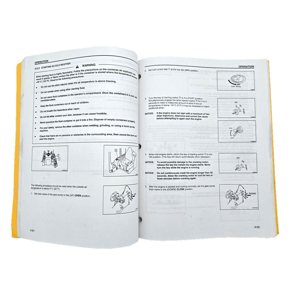 Komatsu PC400LC-6 PC400HD-6 Hydraulic Excavator A80001-UP Operational Manual