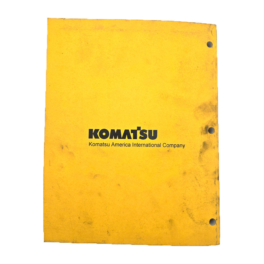 Komatsu PC400LC-6 PC400HD-6 Hydraulic Excavator A80001-UP Operational Manual