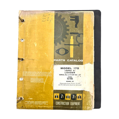 International 175 Series B Loader TC-110-C Parts Catalog | Front
