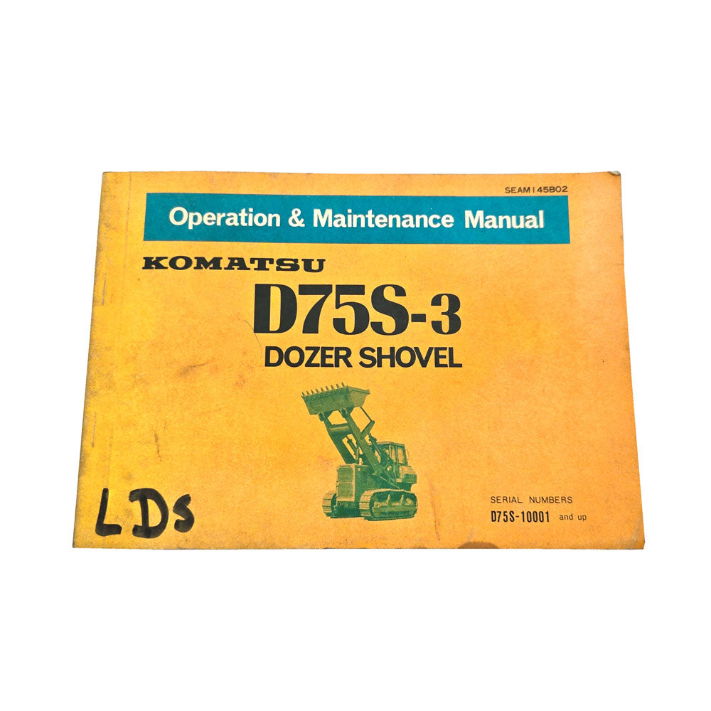 Komatsu Operation & Maintenance Manual D75S-3, PC 400, PC400LC-3 784 D784 PD784