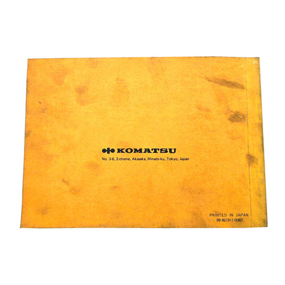 Komatsu Operation & Maintenance Manual D75S-3, PC 400, PC400LC-3 784 D784 PD784