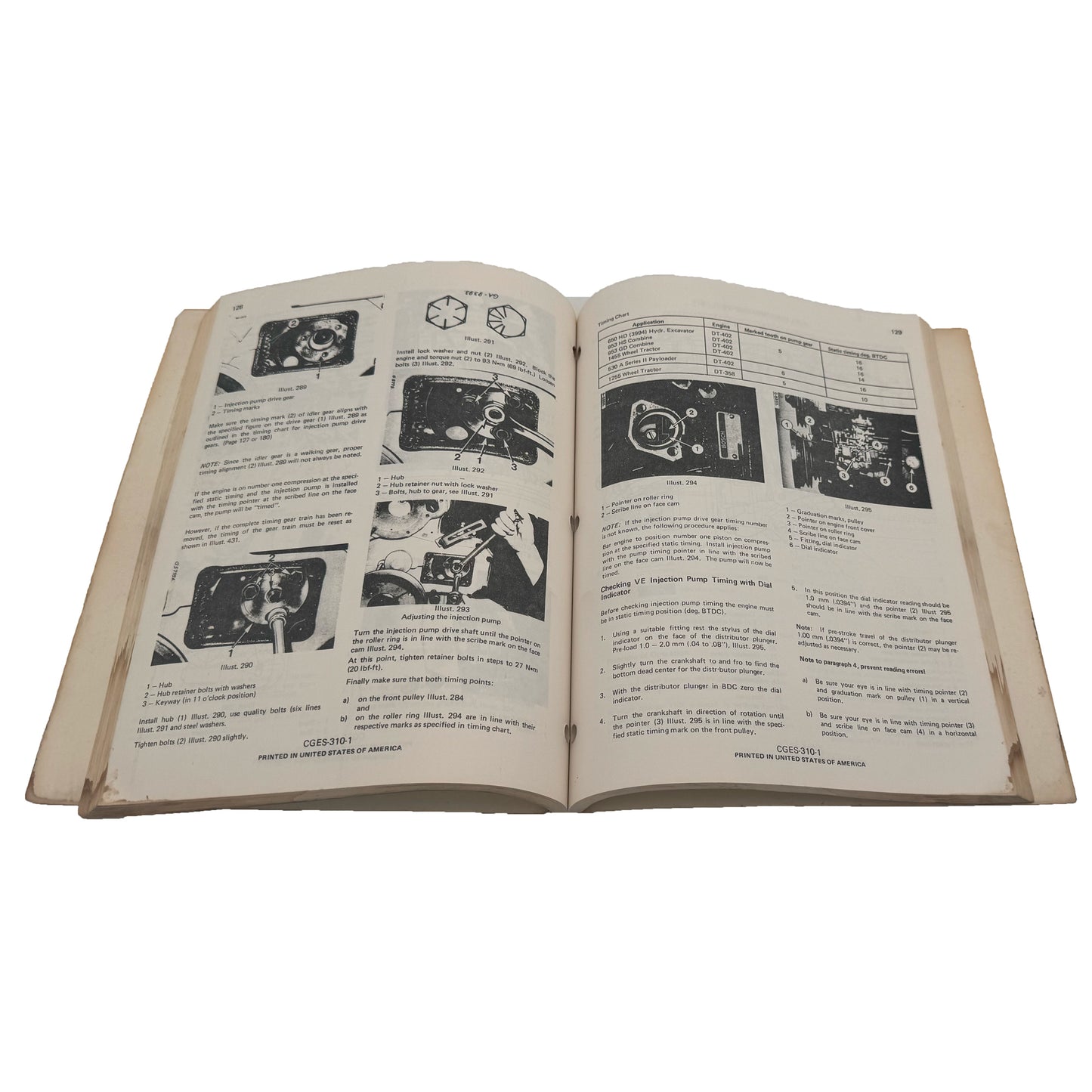 Dresser - D-156, 179, 206, 239, 246, 268, 310, 358, 402, Service Manual | CGES-310-1