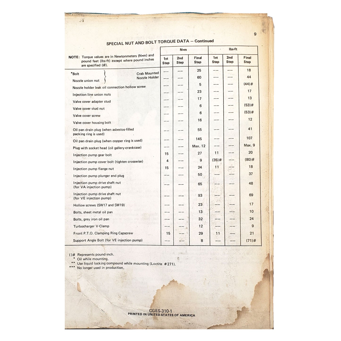 Pay Line Division D, DT 239, DT-817, DTI-817 B - Engine Parts Catalog Manual [Lot of 2] | CGES-310-1  page 9