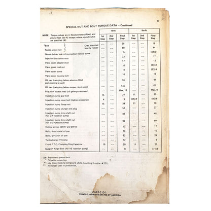 Pay Line Division D, DT 239, DT-817, DTI-817 B - Engine Parts Catalog Manual [Lot of 2] | CGES-310-1  page 9
