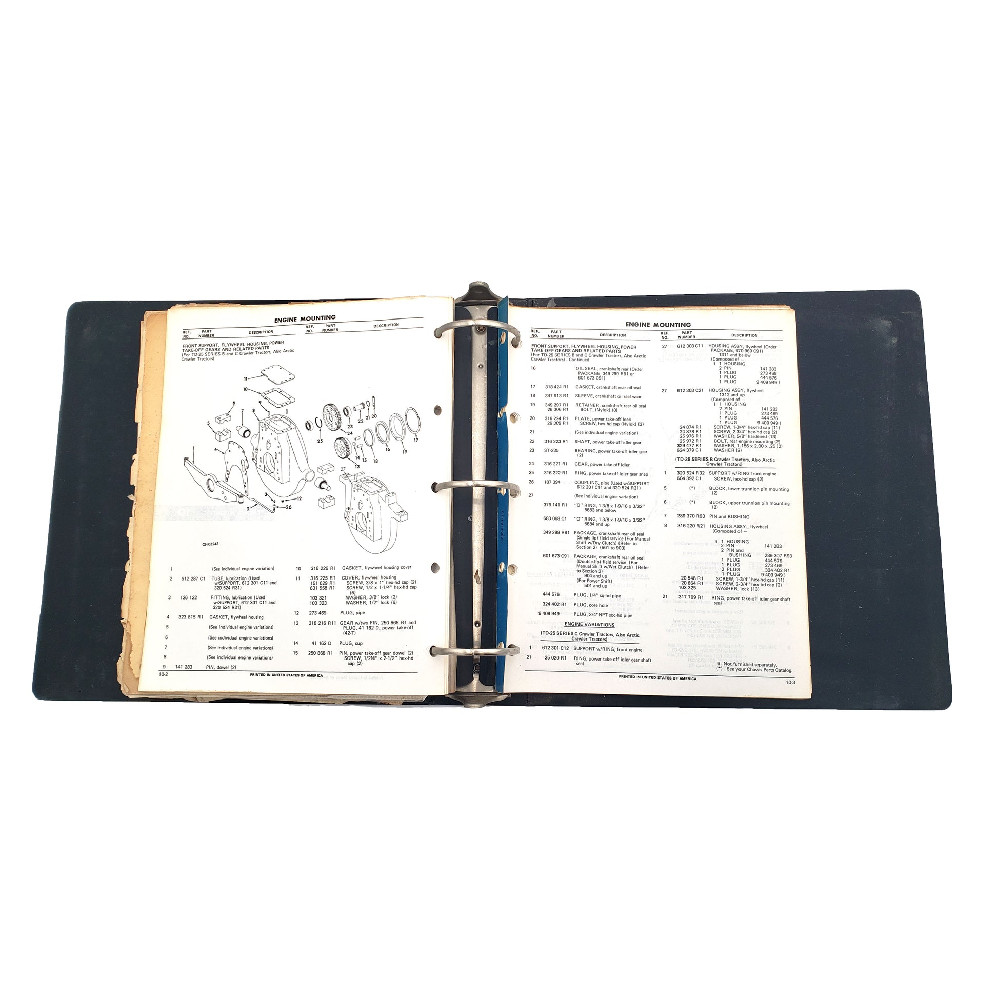 Pay Line Division D, DT 239, DT-817, DTI-817 B - Engine Parts Catalog Manual [Lot of 2] | Open spread