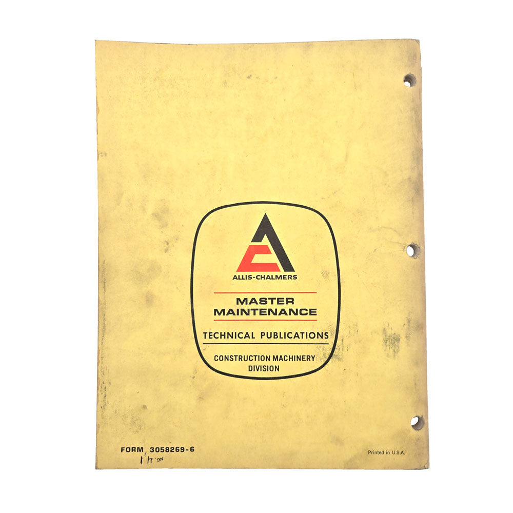 Allis Chalmers 645 Series B Wheel Loader Operators Manual