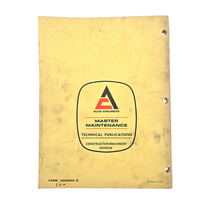 Allis Chalmers 645 Series B Wheel Loader Operators Manual