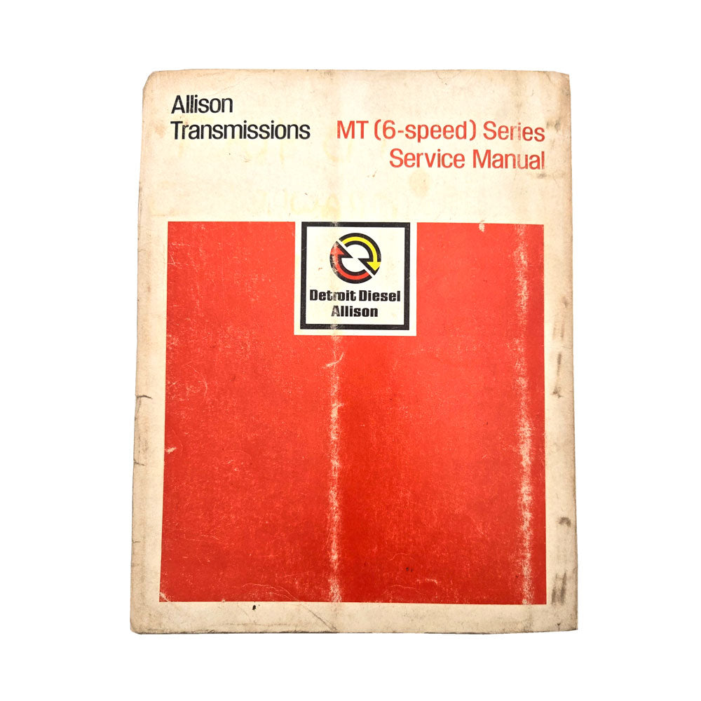 Allison Transmission Detroit Diesel MT (6 Speed) Series Service Manual