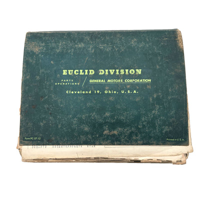 EUCLID 4 UOT S7 Tractor 26SH Scraper 129 W Trailer Parts Catalog Manual