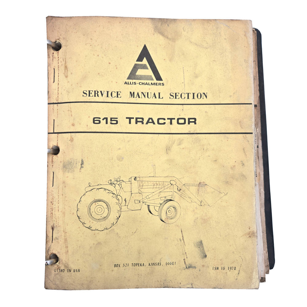Book 1: Service Manual Section - 615 Tractor | Front