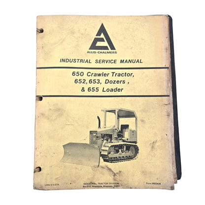 Book 2: Industrial Service Manual - 650 Crawler Tractor, 652, 653, Dozers, & 655 Loader | Front