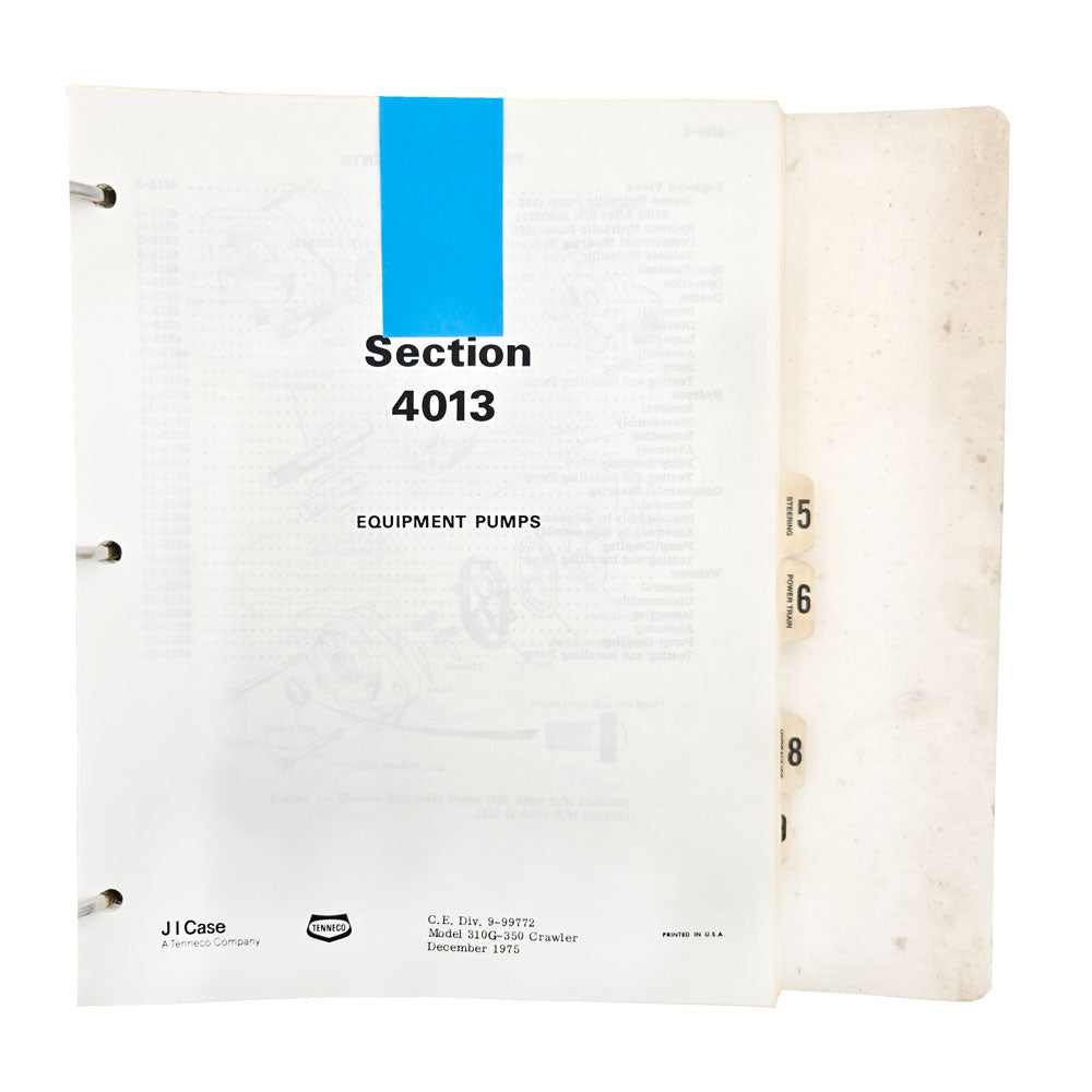 Section 4013: Equipment Pumps