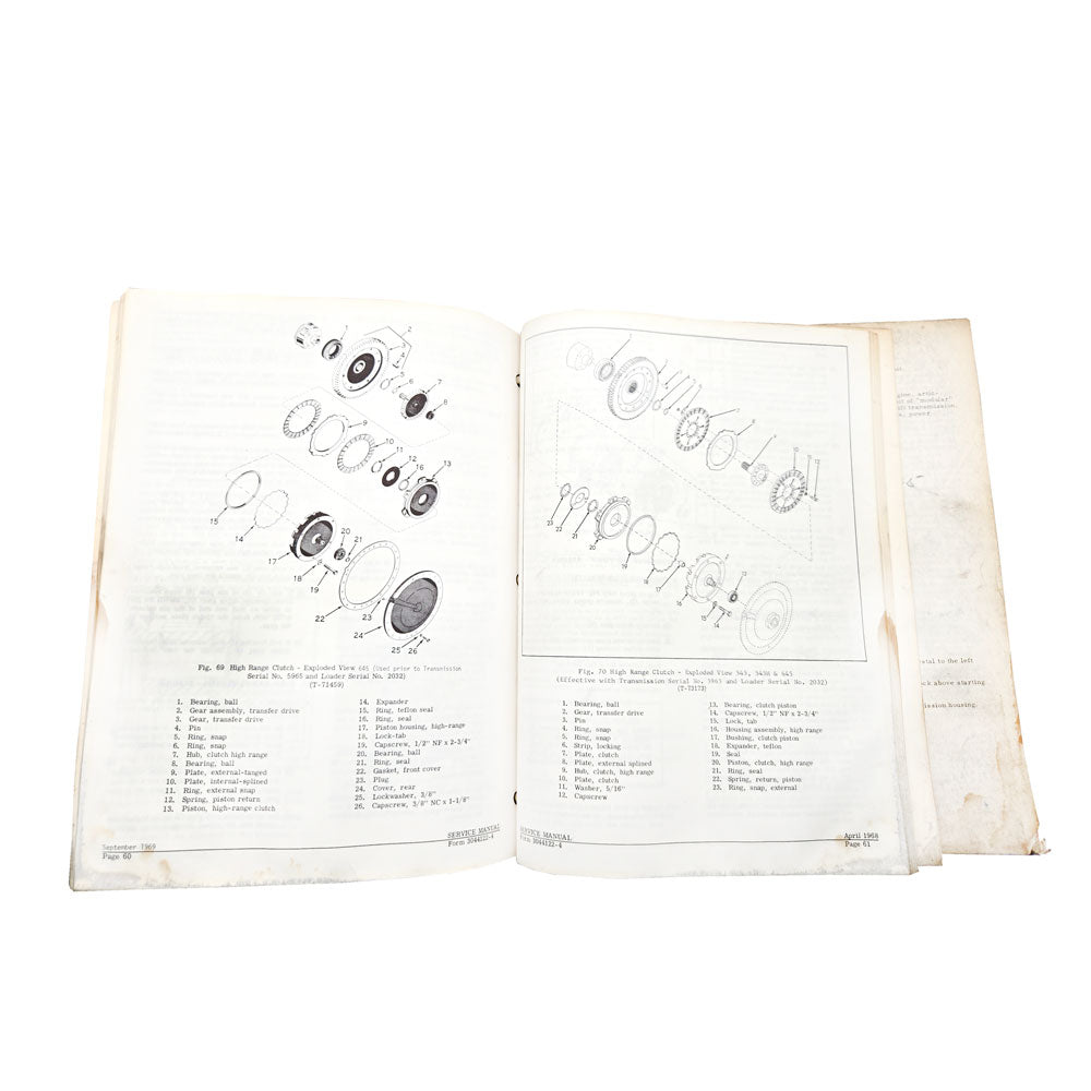 Fiat Allis 545, 545H, 645 Transmission Wheel Loaders | Open