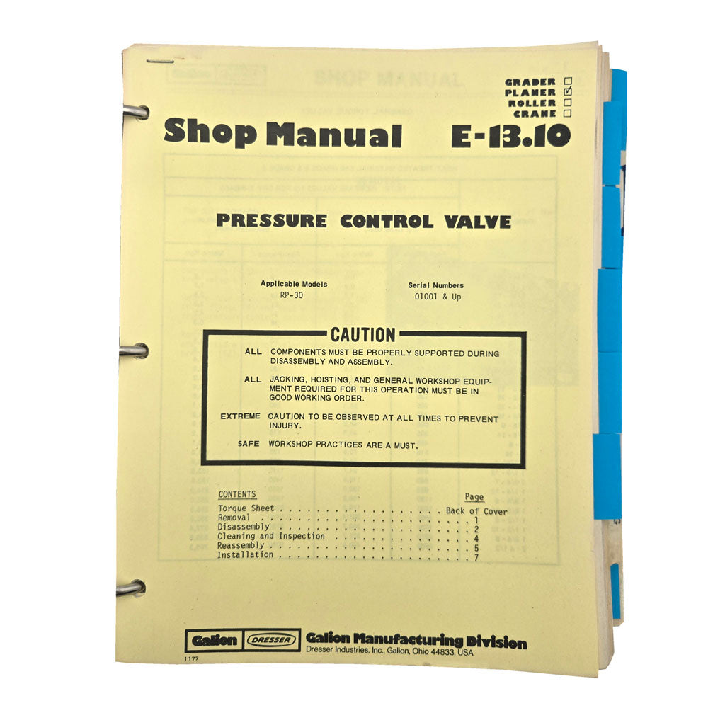 Section E - 13.10: Pressure Control Valve