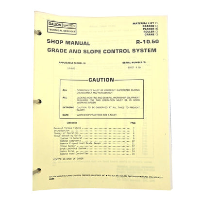Section R - 10.50: Grade and Slope Control System