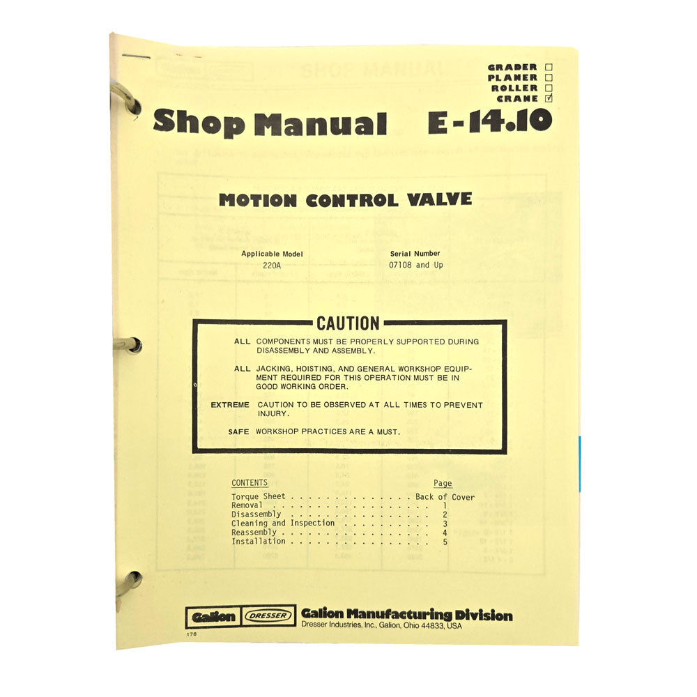 Section E - 14.10: Motion Control Valve