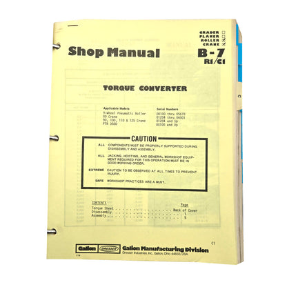 Section B - 7 R1/C1: Torque Converter