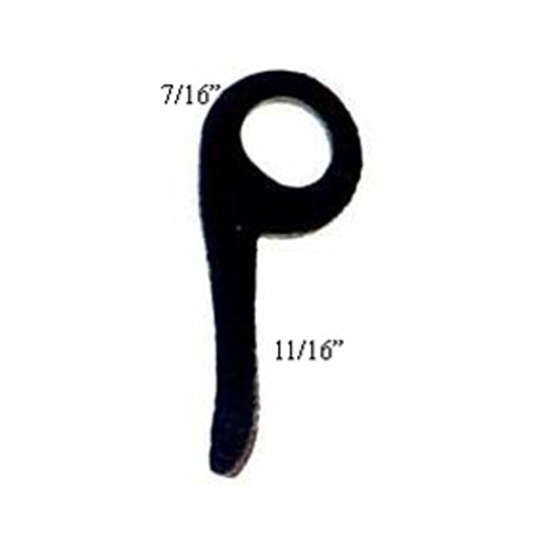 Cross-sectional profile of T-1025 sponge rubber bulb seal showing bulb and stem