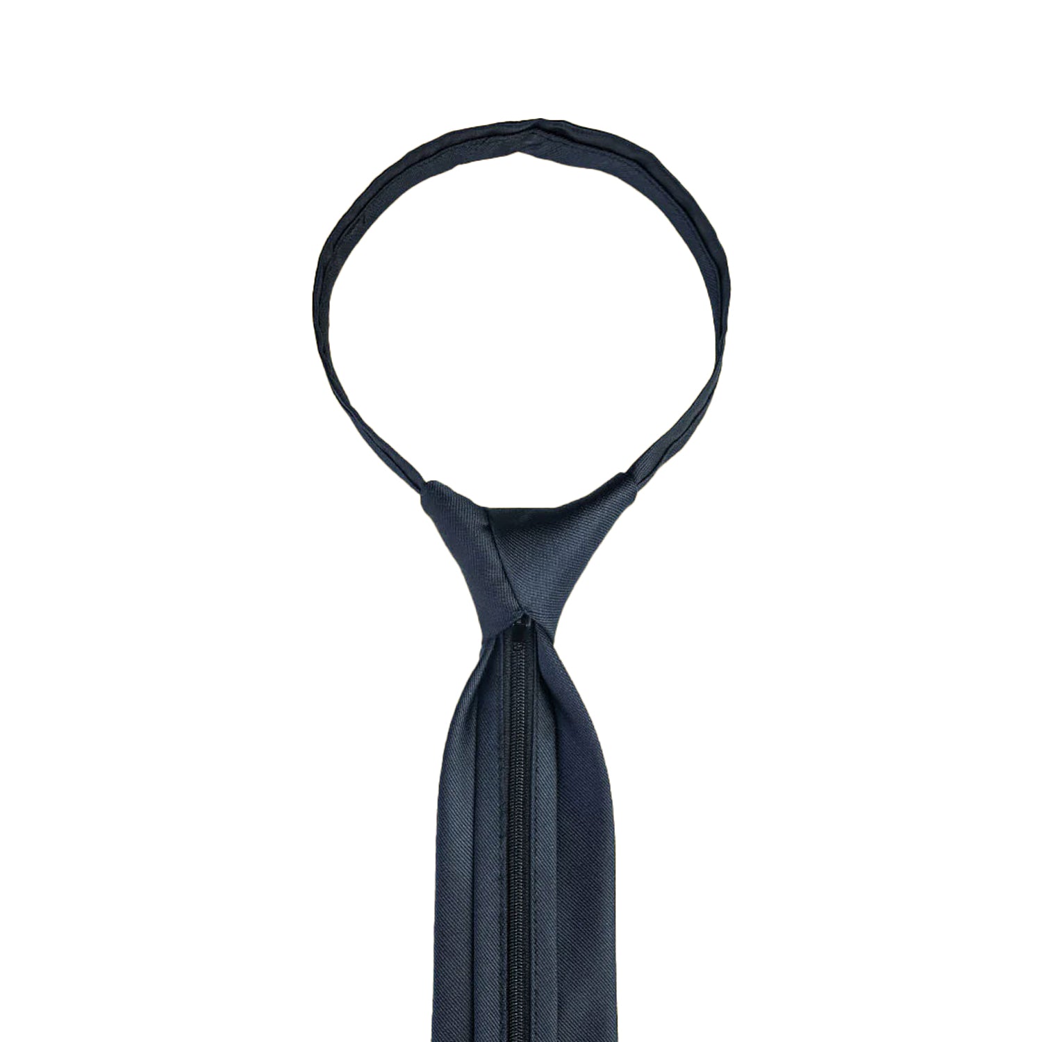 JetSeam - Premium Pilot Zipper Tie, Navy Closeup