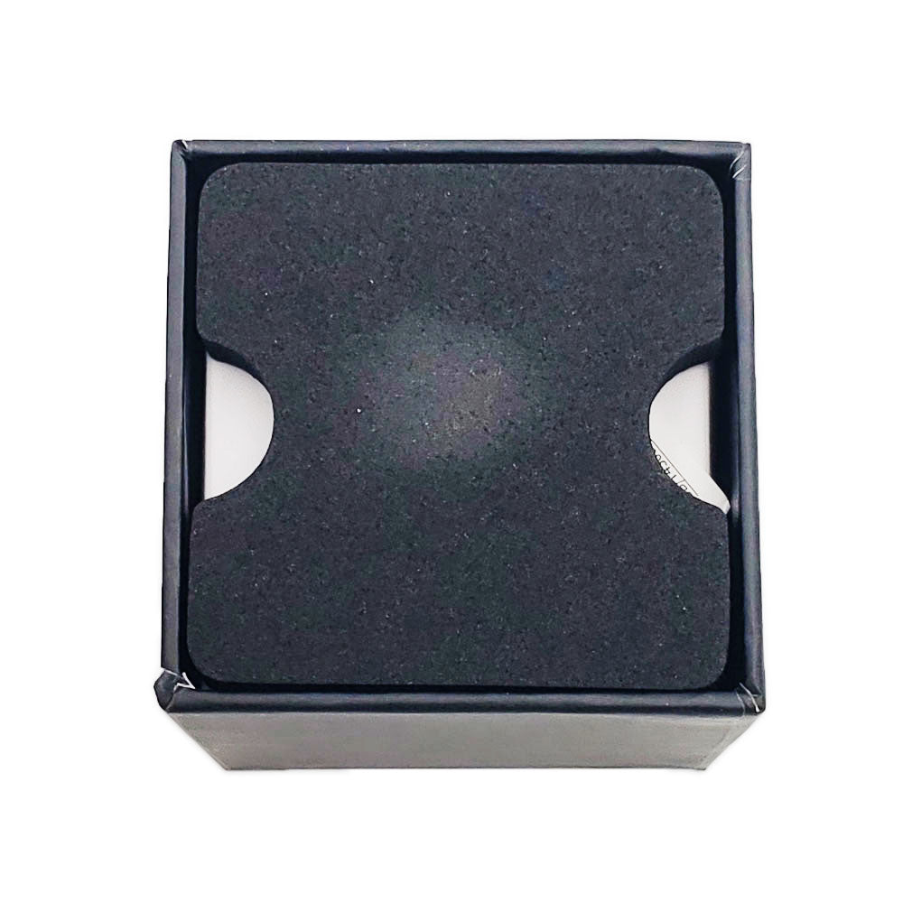 Inside of T-Motor F1000 box showing thick black protective foam insert with finger cutouts.