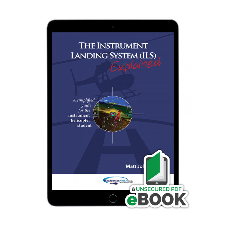 Instrument Landing System Secure eBook covering ILS components and IFR instrument approaches